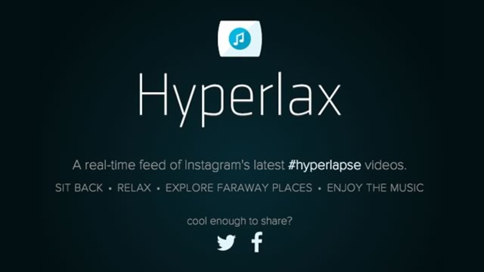 最新のタイムラプス動画を次々と閲覧できるサービス「Hyperlax」