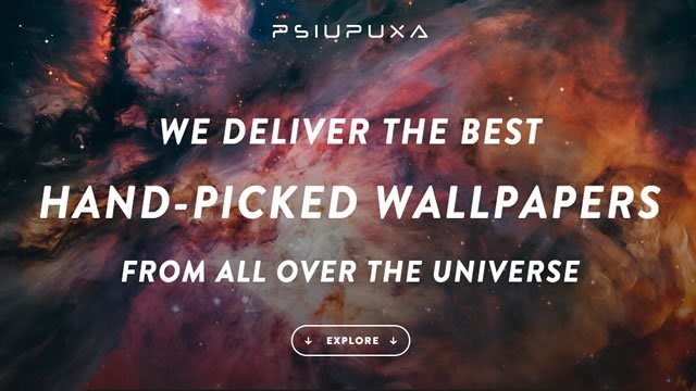 宇宙系の壁紙をPC・タブレット・スマホそれぞれ配信しているサイト「Pslu Puxa Wallpapers」