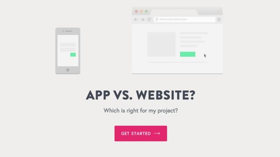 アプリ? ウェブ? どちらで作ろうか迷ったときに役立つサイト「APP VS. WEBSITE?」