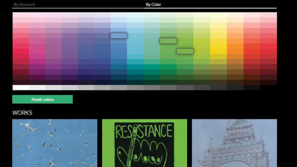 ColorSearchでインテリアにマッチするアートワークを探してみよう