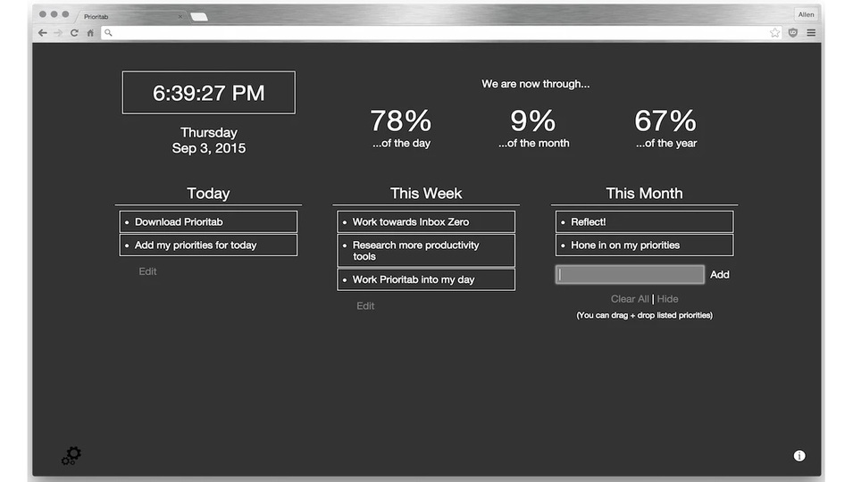 Chromeの新規タブでToDoがひと目で確認できる拡張機能「Prioritab」