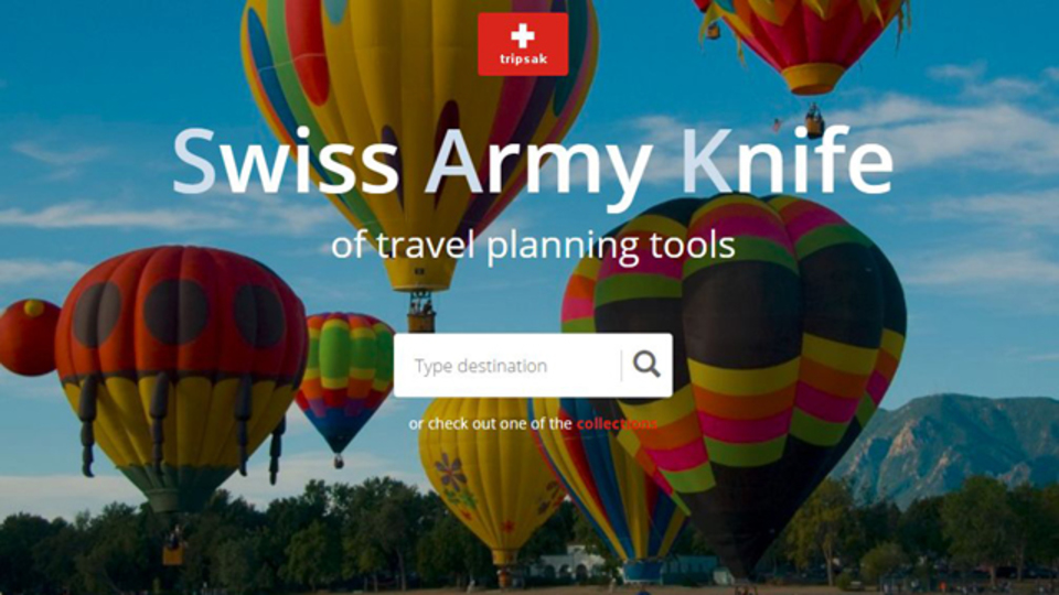 旅行に役立つウェブサービスをカテゴリ別に分類したサイト「Tripsak」