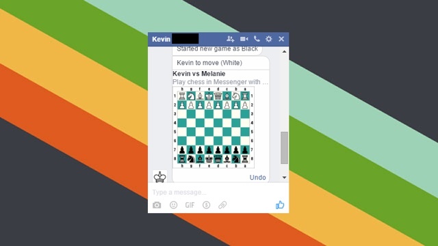 Facebookメッセンジャーに隠されたチェスの遊び方