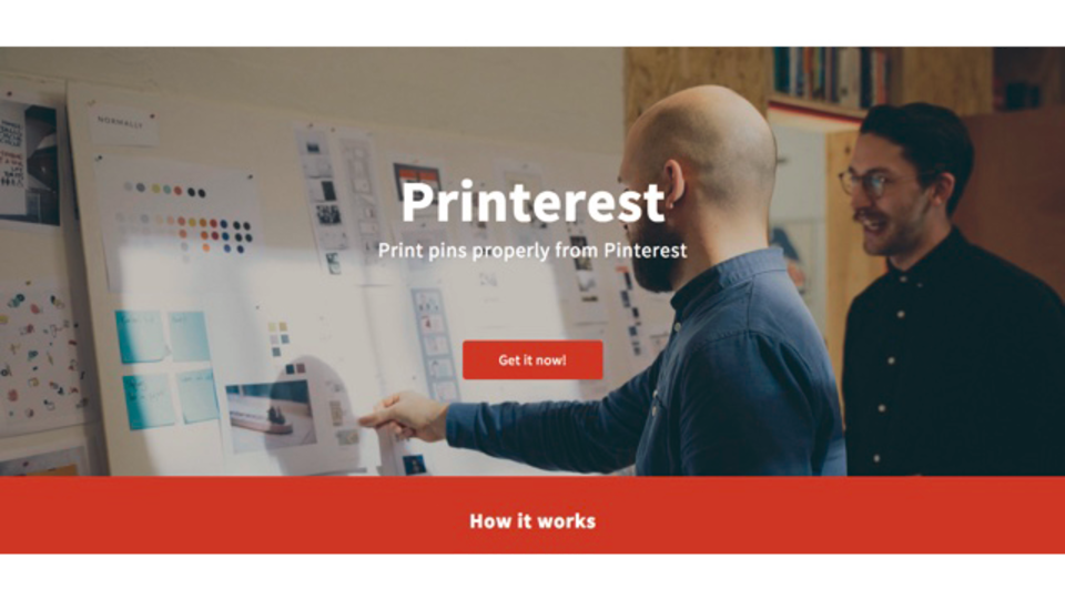 Pinterestのボードに表示されている画像をまとめてプリントアウトできる「Printerest」