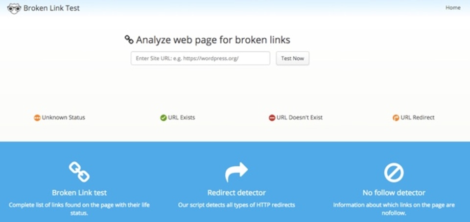 指定したウェブページ内の無効リンクを探してくれるサイト「Free Broken Link Test」