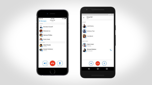 Facebook Messengerにグループ通話機能が登場