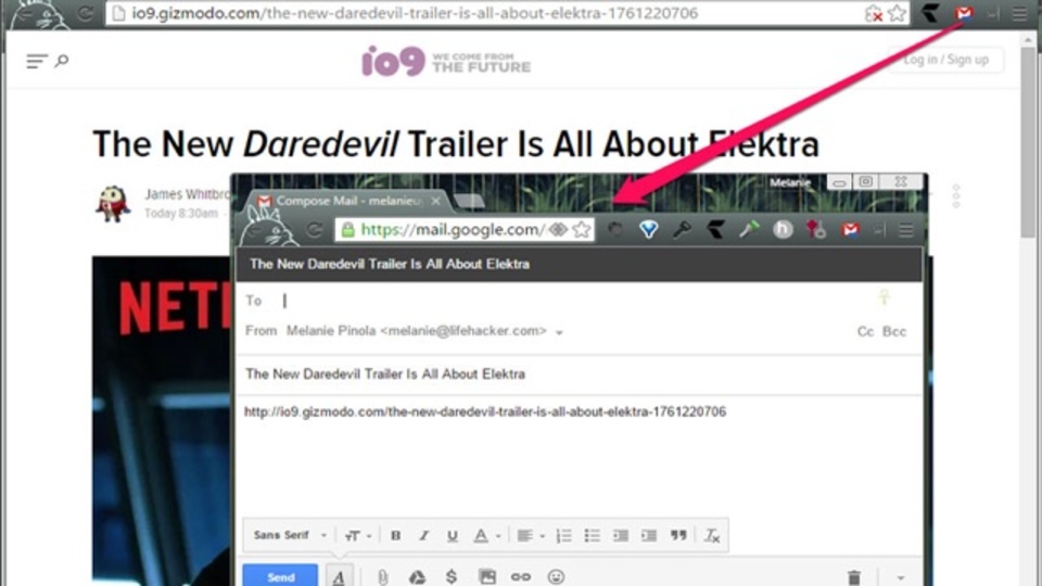 メール送付を最短にするGoogle純正の拡張機能「Send from Gmail」