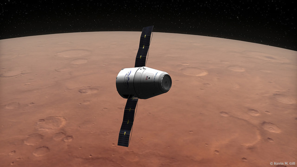 SpaceX、2018年にも無人探査機を火星に着陸させる予定