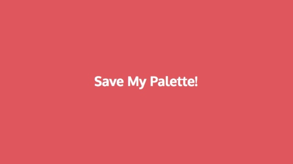 あなたのお気に入りのカラースキームが作成できるサイト「Save My Palette」