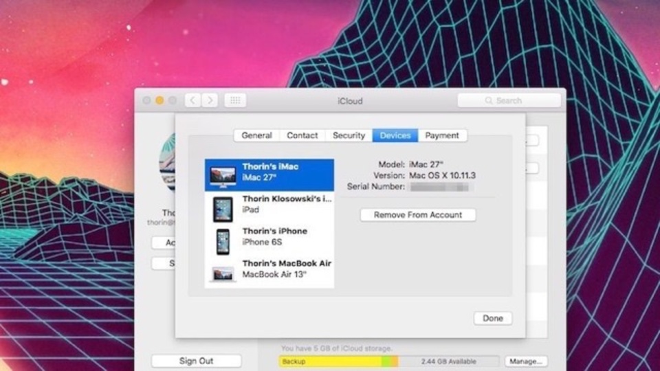 iCloudアカウントから古いデバイスを削除する方法