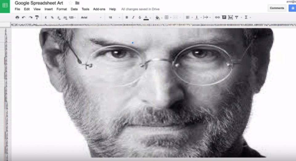 Googleスプレッドシートであっという間に絵を描く方法