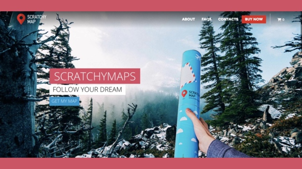 訪れた国をスクラッチのように削って記録できる地図「Scratchy Map」