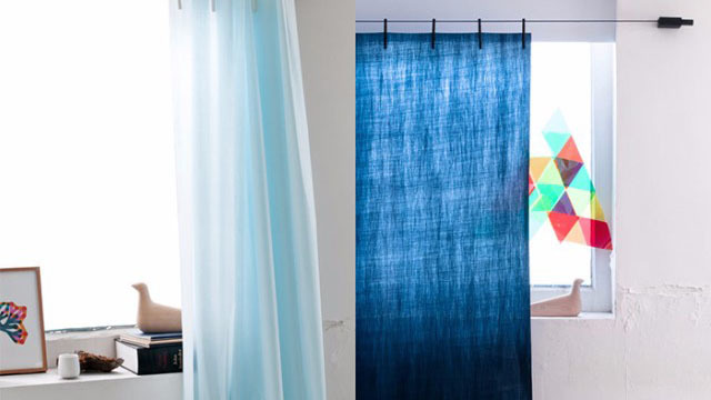 クリップで留めて吊るだけ。採寸不要のカーテン「Ready Made Curtain」
