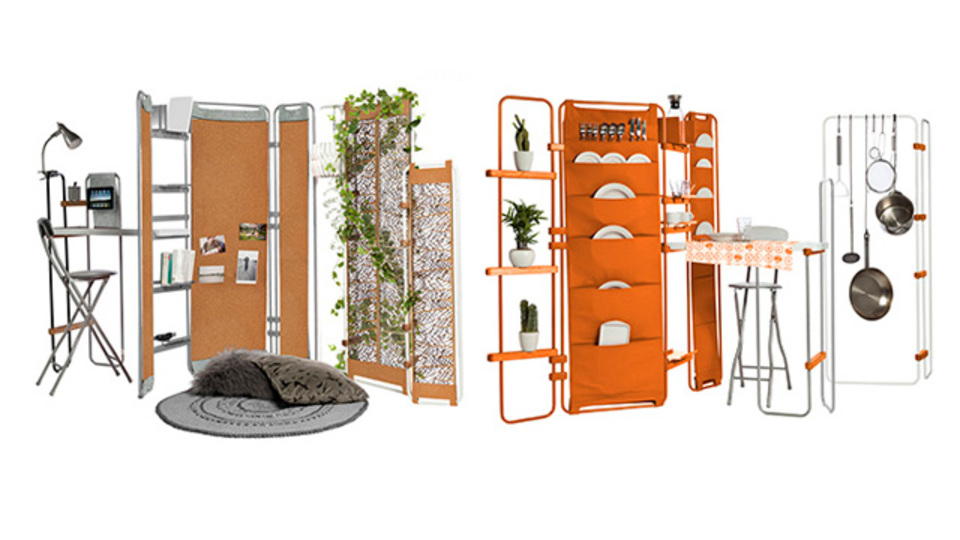 持ち運べてしまう家具セット「Lynko modular furniture system」が「ミニマルな1人暮らし」を実現する
