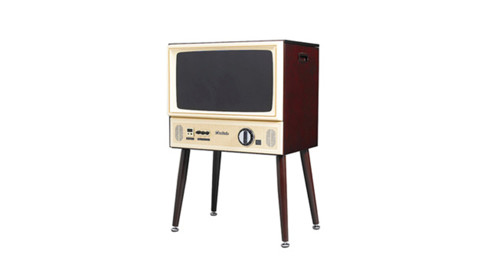 モチーフは1970年代、中身は現代。ドウシシャのダイヤル方式ブラウン管テレビ