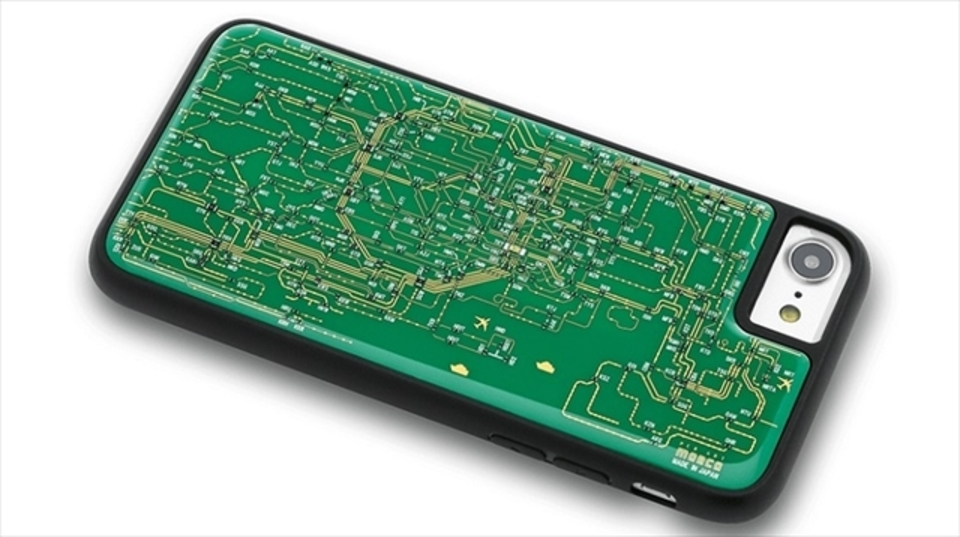 初対面でも話が弾みそう。日本の町工場の情熱を組み込んだiPhoneケース「基板回路線図」