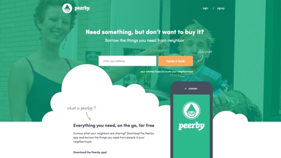 オランダ発!ご近所さんと貸し借りでつながるプラットフォーム「Peerby(ピアビー)」に注目が集まる理由