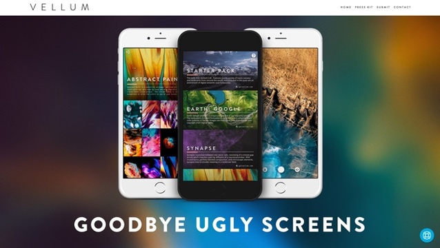 iPhoneの素敵な壁紙がダウンロードできるアプリ「Vellum」
