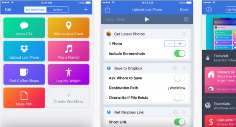 AppleがiPhone自動化ツール『Workflow』を買収
