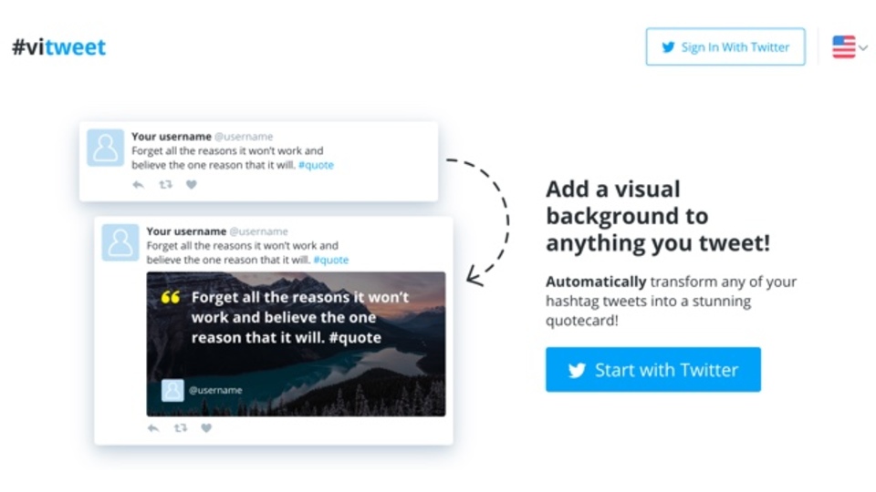 ツイートの内容を画像で表現してくれるサービス「vitweet」