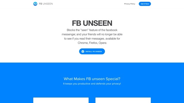 『Facebook Messenger』で既読をつけずにメッセージが確認できる拡張機能「FB UNSEEN」