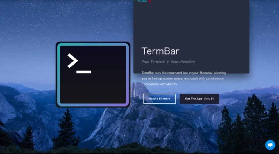 Macのメニューバーからターミナルが開けるツール「TermBar」