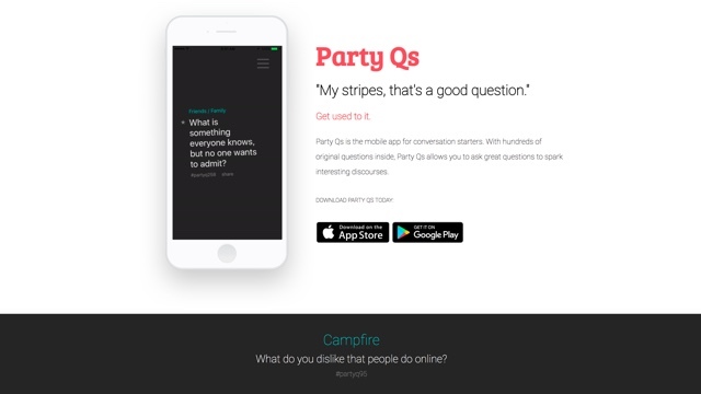 会話のネタを提供してくれるアプリ「Party Qs」