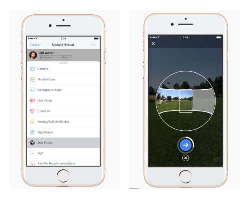 手軽に360度写真を撮ってシェアできるアプリがFacebookに登場2