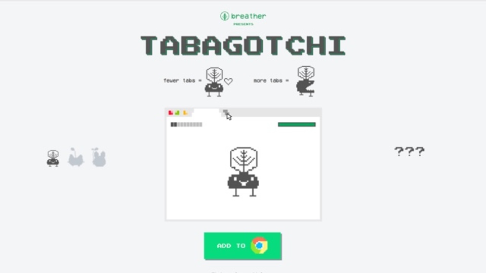 タブでモンスターを育成できる拡張機能「Tabagotchi」