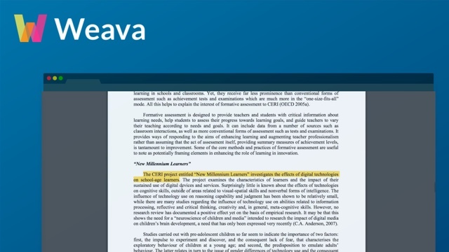 ウェブページの気になる文章をストックできるサービス「Weava」