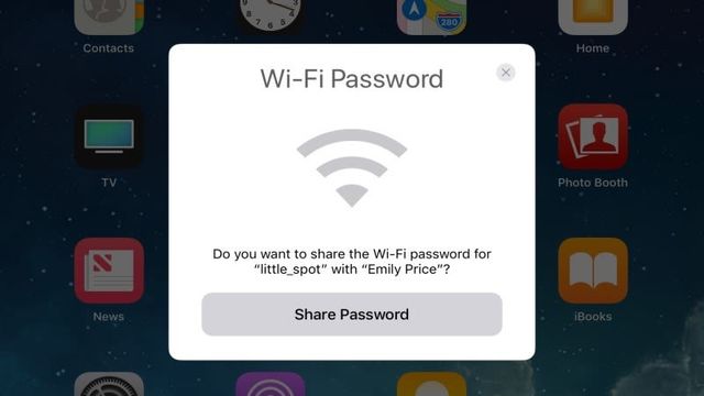 iOS 11ではWi-Fiパスワードの共有がとても簡単に