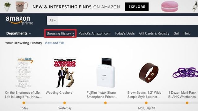Amazonの閲覧履歴を簡単に消す方法