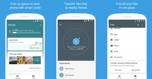 AndroidにAirDrop風のファイル共有アプリ「Files Go」が登場