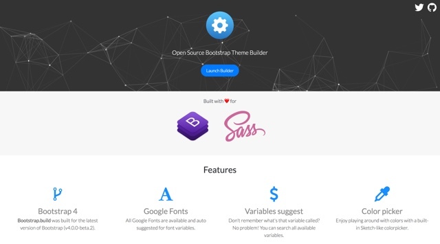 Bootstrapのテーマを自由にカスタマイズできるサイト「Bootstrap Theme Builder」