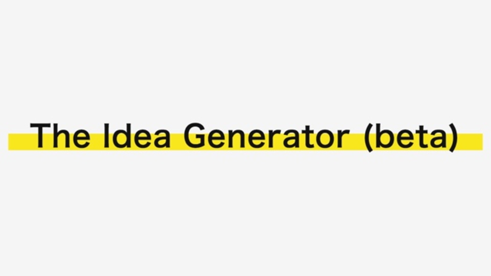 ビジネスの新しい切り口のアイデアを提案してくれるサイト「The Idea Generator」