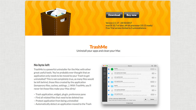 Macにインストールしたアプリを完全に削除できるツール「TrashMe」