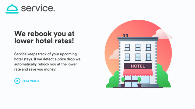ホテルを予約したあとで価格が下がったら、自動的に予約し直してくれるサイト「Service」