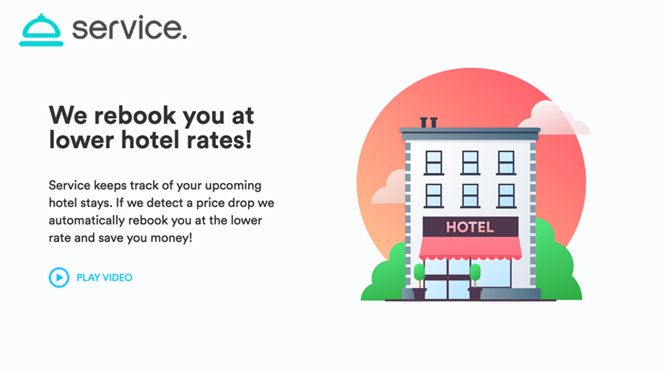 ホテルを予約したあとで価格が下がったら、自動的に予約し直してくれるサイト「Service」