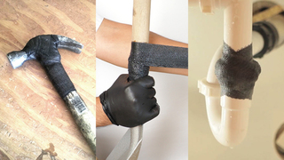 水漏れの処置はもちろん、折れたスコップや金づちも使えるように!  常識を超える「固めて」くっつける補修テープ【今日のライフハックツール・ベスト版】