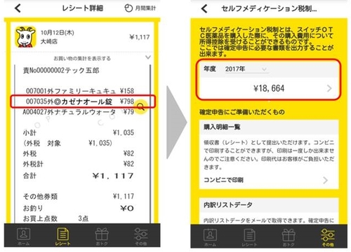 医療控除のストレスが半減! アプリ「スマートレシート」は対象となる医薬品を仕分け、計算、電子データ化してくれる