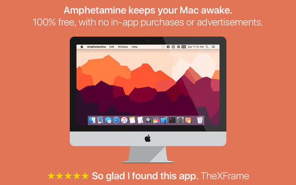 Macを永久的に覚醒させるアプリ『Amphetamine』