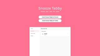 ｢あとで読む｣を忘れがちな人に役立つ拡張機能｢Snooze Tabby｣