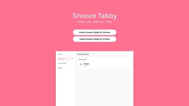 ｢あとで読む｣を忘れがちな人に役立つ拡張機能｢Snooze Tabby｣