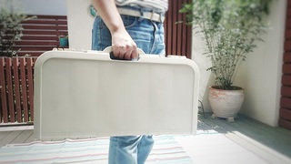 アウトドアで活躍するニトリの軽量レジャーテーブル