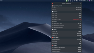 ワンクリックで必要な情報を一括表示できるMacアプリ『Infinity Dashboard』