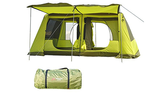 アウトドア、広〜いテントでゆったりしたい! リビングとベッドルームにわけて使える「2ルームテント」