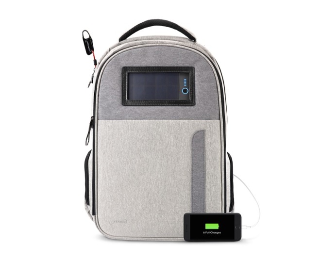 災害時にも安心!ソーラーパネル搭載の次世代バックパック「LIFEPACK」