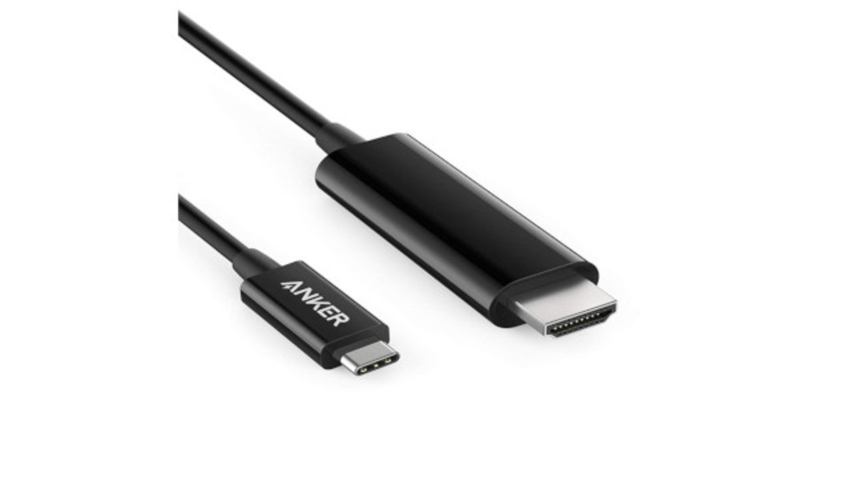 MacBook Proをケーブル1本で映像出力。スマートで4K対応のUSB-C to HDMI ケーブル