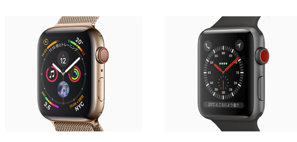 Apple Watch「Series 3」と「Series 4」の違いまとめ