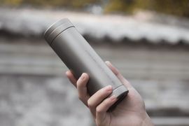 大好評につきリターン再度の増産決定！高純度チタン製真空サーモボトル｢Therma 400｣